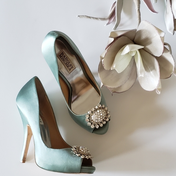 Light blue badgley mischka shoes Clearance
